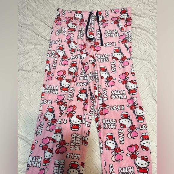 Hello Kitty Pants - Hello Kitty Y2K Valentines Pajama pants